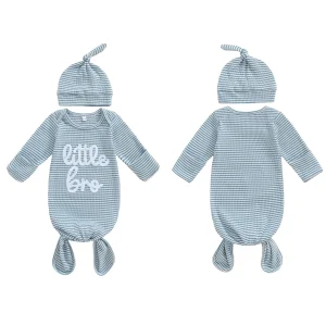 Striped Infant Gown Set